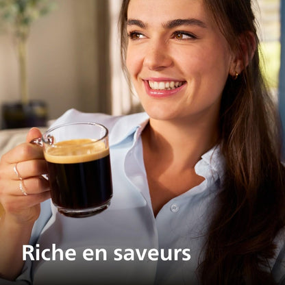Série 5400 Machine Expresso(EP5447/90)-Café à Grain - LatteGo Mousseur à Lait,12 Spécialités de Café,Affichage Intuitif,4 Profils Utilisateur